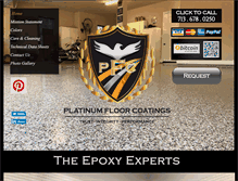 Tablet Screenshot of platinumfloorcoatings.com